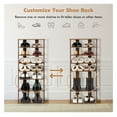 thumbnail image 4 of 7 Tier Shoe Rack, Vertical Shoe Organizer for Entryway - Double Row Shoe Storage, Space Saving Shoe Shelf for Closet, Mudroom - Easy Assembly & Anti-Tipping, 4 of 9