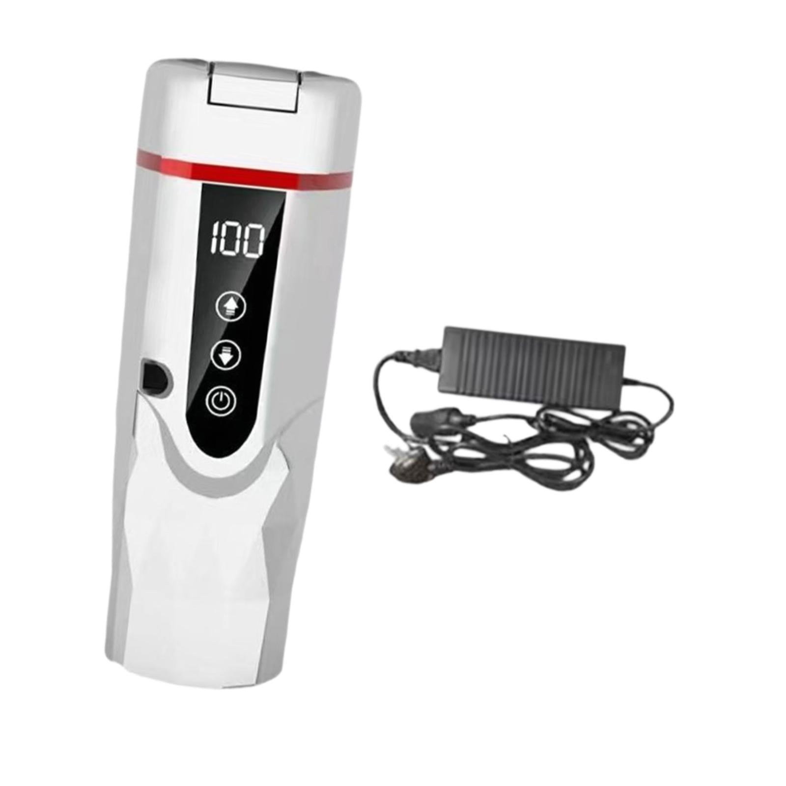 Fiocias 12 V 24 V Car Heated Mug Car Electric Kettle for Brewing Coffee Milk RV White