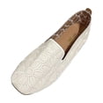 thumbnail image 2 of DIVVce Floral Embroidery Loafer Flats For Women Closed Toe Slip On Breathable Comfortable Casual Footwear, 2 of 8