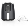 thumbnail image 1 of Ninja Friteuse à Air Chaud 1550 Watts Base Programmable pour Friture à Air, Rôtissage, Réchauffage et Déshydratation avec Panier de 4 Pintes Revêtu de Céramique (AF101) Noir/gris, 1 of 4
