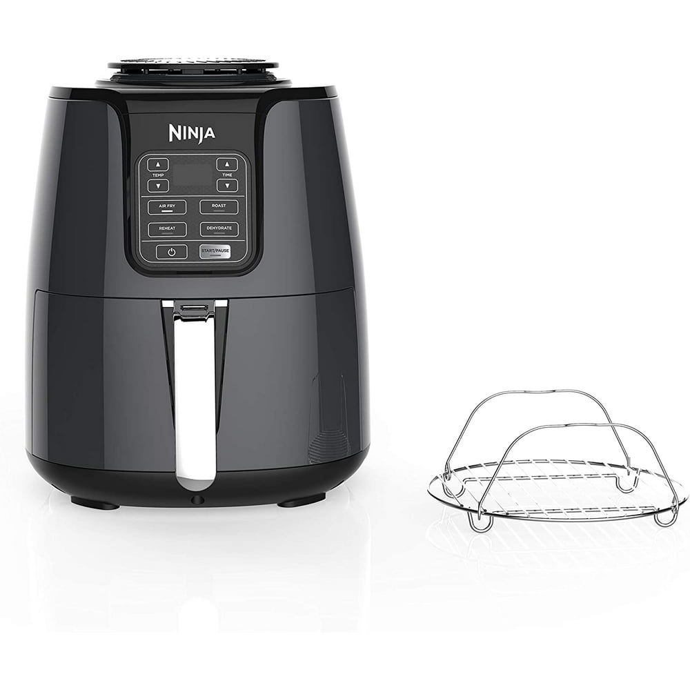 Ninja AF101 Air Fryer, 4 Qt, Black/gray