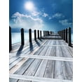 thumbnail image 1 of BSDHOME Fond de Pont en Bois de Mer Polyester Accessoires Photo Studio 5x7ft, 1 of 2