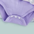 thumbnail image 4 of WIBACKER Newborn Baby Girls Summer Clothes Infant Short Sleeve Butterfly Print Romper Dress Headband Outfits, 4 of 7