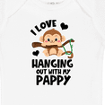 thumbnail image 4 of Inktastic Monkey I Love Hanging out with My Pappy Boys or Girls Baby Bodysuit, 4 of 5