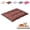 Brown, variant on Chew Resistant Dog Crate Bed Reinforced Corner Washable Foldable Linen Texture Kennel Pad for Small Indoor PetsWatermelon Red Medium