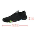thumbnail image 2 of OULII 1Pair Black Diving Shoes Soft Breathable Water Shoes for Surf Pool Sailing and Beach Use, 2 of 7