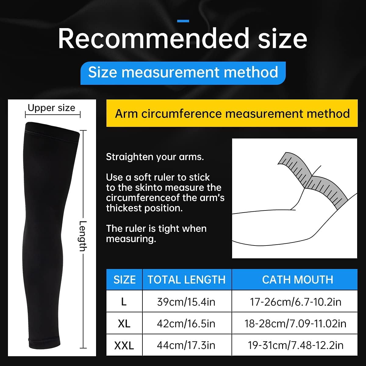 Nabelisen Sports Compression Arm Sleeves - Athletic & Shooting Sleeve for Youth, Men & Women - Basketball ,Football,Baseball.