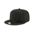 thumbnail image 2 of GORRA NEW ERA 59FIFTY 7 1/8 LOS ANGELES DODGERS BLACK ON BLACK 11591150, 2 of 4
