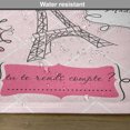 thumbnail image 6 of Ambesonne Romantic Place Mats Set of 4, Frames French Love Eiffel, Standard Size, Hot Pink Black, 6 of 6