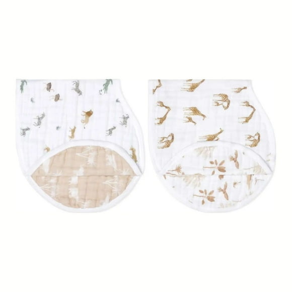 Aden + Anais Bavoirs Burpy Classiques Lot de 2 - Safari Dreams