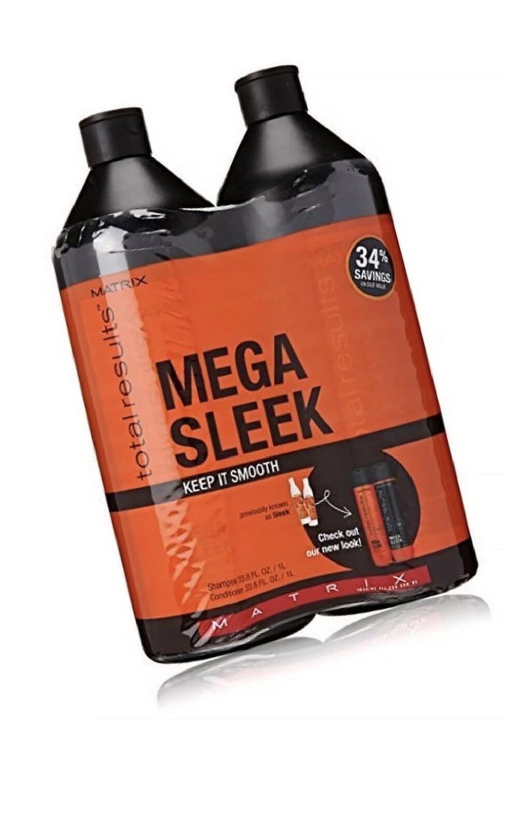 Matrix Total Results Mega Sleek Shampoo and Conditioner Set 33.8 Ounce DUO