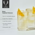 thumbnail image 3 of Viski Beau Highball Glasses for Cocktails, Iced Tea, Lemonade 18oz Set of 4, 3 of 6