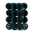 thumbnail image 2 of 24Pcs Christmas Decorations Velvet Ornaments for Christmas Tree Flocked Christmas Ornaments Shatterproof Hanging Ball Set for Xmas Winter Holiday Decorations, 2 of 5