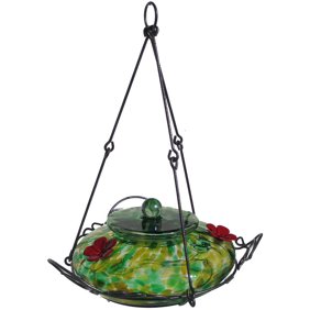 Nature S Way Mhf2 24 Oz Green Modern Hummingbird Feeder Walmart Com