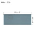 thumbnail image 2 of Uxcell 9" x 3.6" (230mm x 90mm) 800 Grits Wet Dry Waterproof Sandpapers 10 Pack, 2 of 5