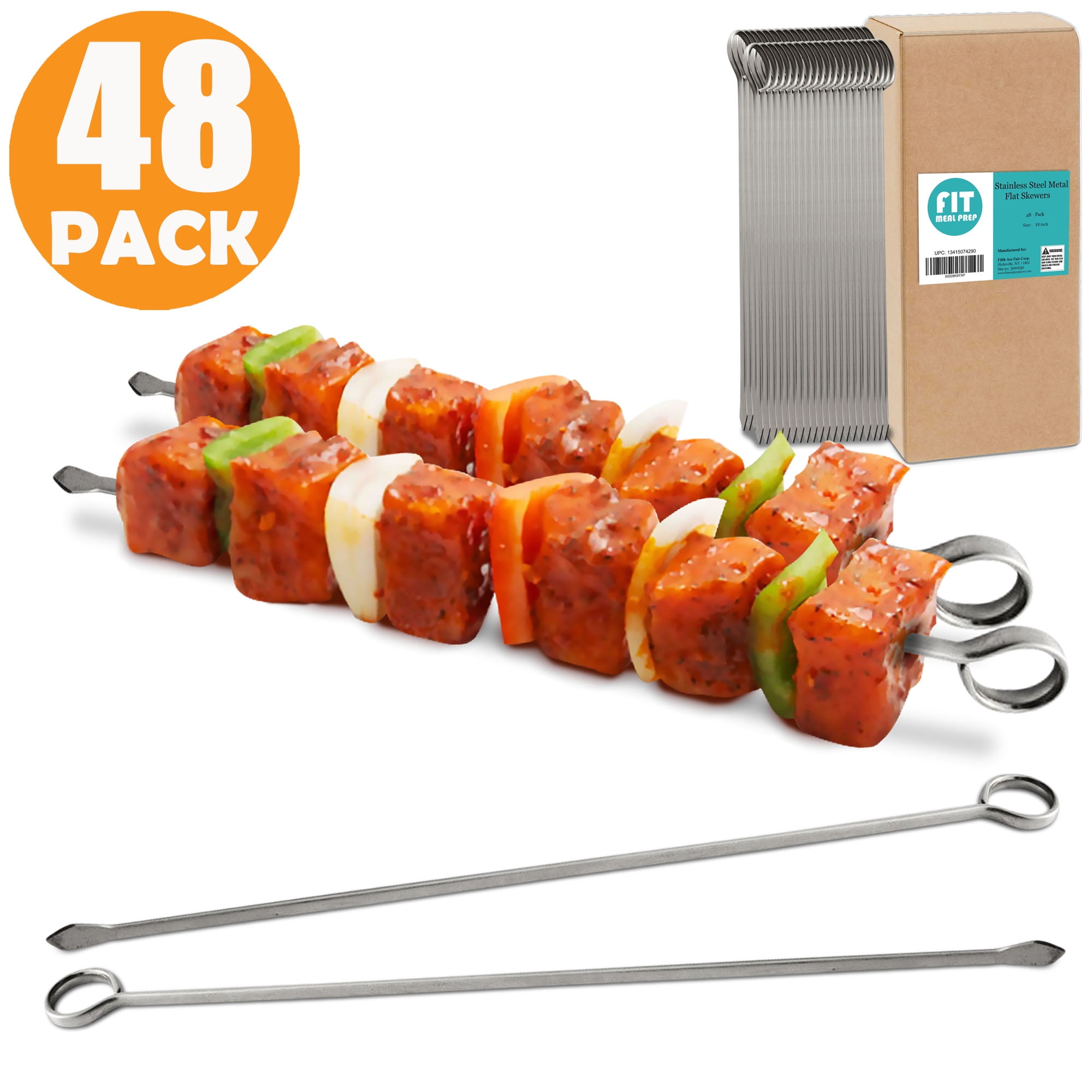 Bamboo Skewers, 12 Inch Wooden Skewer for Appetizers, Fruit, Kebabs,  Grilling Barbecue, Mini Burger, Sausage, Cocktail Picks for Drinks, Long