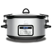 Complete Cuisine CC6300PGSS 6.0 Quart Programmable Stainless Steel Slow Cooker