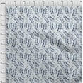 thumbnail image 4 of oneOone Cotton Poplin Light Dusty Blue Fabric Leaves Diy Clothing Quilting Fabric Print Fabric By Yard 56 Inch Wide, 4 of 6