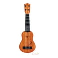 thumbnail image 1 of Miangastore Children Small Size Musical Instruments Imitated Ukulele Mini Guitar Playing Toy with Four Strings (39cm, Khaki), 1 of 8