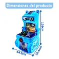 thumbnail image 2 of Máquina Recreativa Infantil, Cabina que Funciona con Monedas, Simulador de Conducción, 126 × 64,6 × 56,6 cm (Azul), 2 of 2