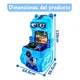 thumbnail image 2 of Máquina Recreativa Infantil, Cabina que Funciona con Monedas, Simulador de Conducción, 126 × 64,6 × 56,6 cm (Azul), 2 of 5