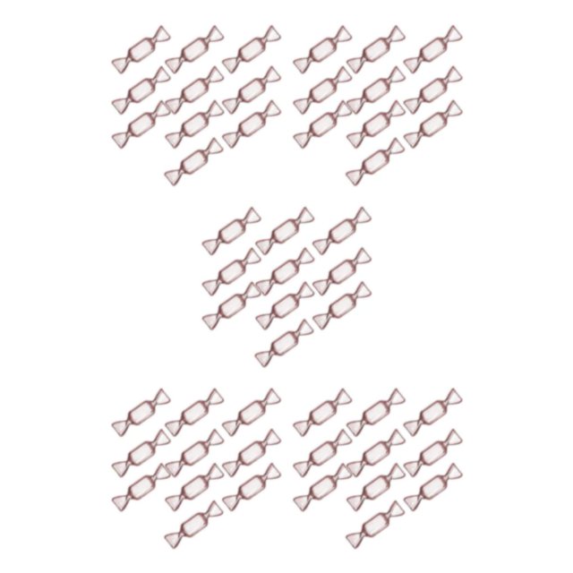 relayinert Mini Organisateur de Colliers en Forme de Bonbon Rangement de Colliers Rose 10 Pcs 5Set