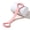 Pink, variant on 20 Lb Figure 8 Silicone Yoga Resistance Band, Elastic Fitness Band for Arm, Back & Shoulder Training, Chest Expander for Yoga & Gym Workouts