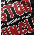 thumbnail image 4 of Think Im A Stud Meet My Uncle Youth T Shirt Tee Boys Infant Toddler Brisco Brands 6M, 4 of 5