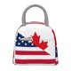 thumbnail image 1 of Easygdp USA Canada Flag Bolsa de Almuerzo Insulada Grande, Forro de Aluminio, Diseño Espacioso, a Prueba de Fugas, Ideal para Trabajo, Picnics, Viajes y Actividades al Aire Libre, 1 of 6