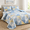 Blue Yellow-King 90“×110”, variant on Patchwork Quilt Set King Gray Geometric Bedspread 3 Pieces