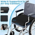 thumbnail image 5 of Wheelchair Seat Cushion for Pressure Relief, Cooling Gel Memory Foam Chair Cushion with Slope-Edge Design, Coccyx Support for Tailbone Pain, Non-Slip, for Wheelchairs, Office Chairs & Car Seats, 5 of 6
