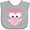 AC-Heather Grey, variant on Inktastic Cute Pink Spring Owl Girls Baby Bib