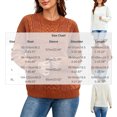 thumbnail image 4 of Zxlsdmn Sweater for Women Trendy Cable Knit Pullover Sweaters Casual Long Sleeve Drop Shoulder Solid Color Sweater Comfy Fall Winter Holiday Going Out Clothes XL, 4 of 9