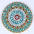 thumbnail image 1 of Cuadros Decorativos Posavasos de arte de diamantes de bricolaje con patrón de mandala de soporte 3.9 Likrtyny embutido en tela, 1 of 4