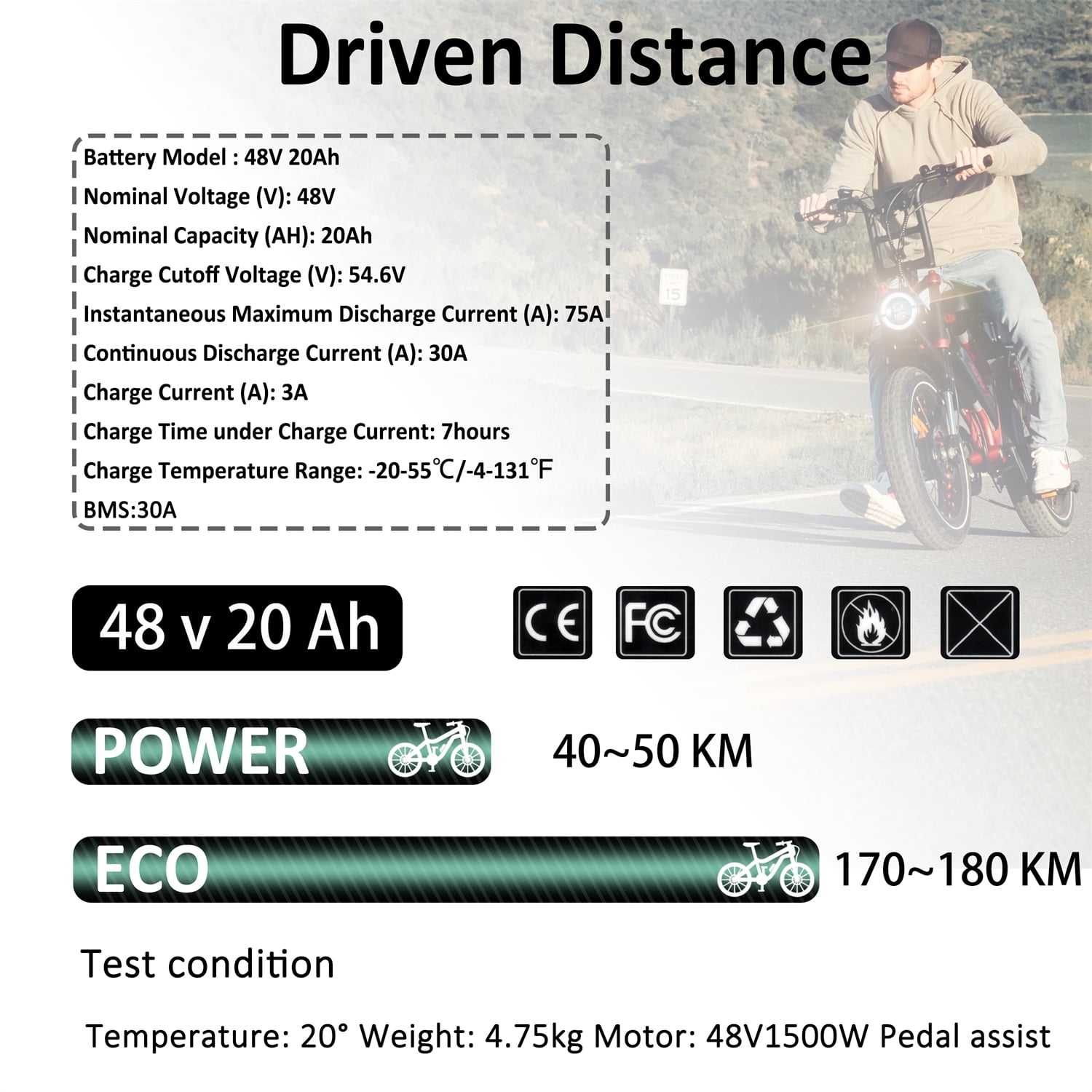 Batteries 48V Lithium pour vélo électrique de 500Wh à 1500Wh.