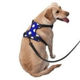 thumbnail image 2 of Fotbe Blue And White Polka Dot Pattern Dog Harness, No-Pull Pet Harness with 2 Leash Clips, Adjustable Soft Padded Dog Vest with Easy Control Handle for Large Dogs-X-Large, 2 of 6