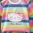 thumbnail image 4 of CAUYDY Toddler Baby 5T 6T 7T Girl Boy Summer Pajamas Kids Clothes 2Pcs Breathable Graphic T-Shirt & Elastic Shorts 3-9M 9-12M 12-18M Child Sleepwear (Sizes 18-24 Months,F2-Light Purple), 4 of 4