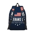 thumbnail image 2 of Lsque Happy Veterans Day Pattern Canvas Daypack, Durable Backpack, High-quality Versatile Backpack,Vintage Compact Backpack-Medium, 2 of 6