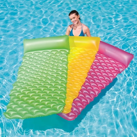 Bestway Float N Roll Air Mat 3 Pack - Green, Pink And (Best Way To Get 8 Pack Abs)