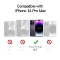 thumbnail image 2 of JETech Electroplated Case for iPhone 14 Pro Max 6.7-Inch, Camera Lens Full Protection, Compatible with MagSafe Wireless Charging, Shockproof Soft TPU Phone Cover (Rose Red), 2 of 7