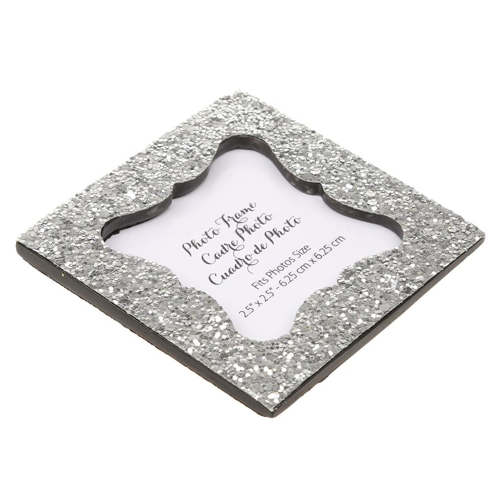 Shiny Sequin Picture Frames with Back Stand For Table Photo frames