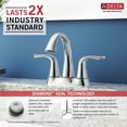 thumbnail image 3 of Delta Lahara Two Handle 4 in. Centerset Lavatory Faucet in Chrome 2538-MPU-DST, 3 of 7