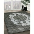 thumbnail image 3 of Ahgly Company Machine Washable Indoor Round Industrial Modern Western Charcoal Gray Area Rugs, 6' Round, 3 of 7