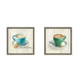 thumbnail image 1 of Great Art Now Wake Me Up Coffee by Danhui Nai, 2 Piece Framed Art Set Each 13.5W x 13.5H, 1 of 3