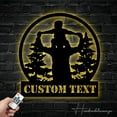 thumbnail image 3 of Handmadetneonsign Custom Dad Son Shoulder Piggyback Metal Wall Art LED Light - Personalized Father, 3 of 5
