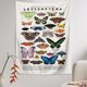 thumbnail image 2 of Tapiz colgante de pared con forma de mariposa, 95 x 75 cm, microtela de fibra, 2 of 2