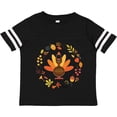 thumbnail image 3 of Inktastic Thanksgiving Turkey Fall Holiday Wreath Boys or Girls Toddler T-Shirt, 3 of 5