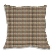 Patch Magic ESW314A Tan and Gold Rustic Check, Fabric Euro Shams 26 x 26 inch
