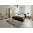 thumbnail image 5 of Ahgly Company Machine Washable Indoor Rectangle Industrial Modern Eggplant Purple Area Rugs, 6' x 9', 5 of 7