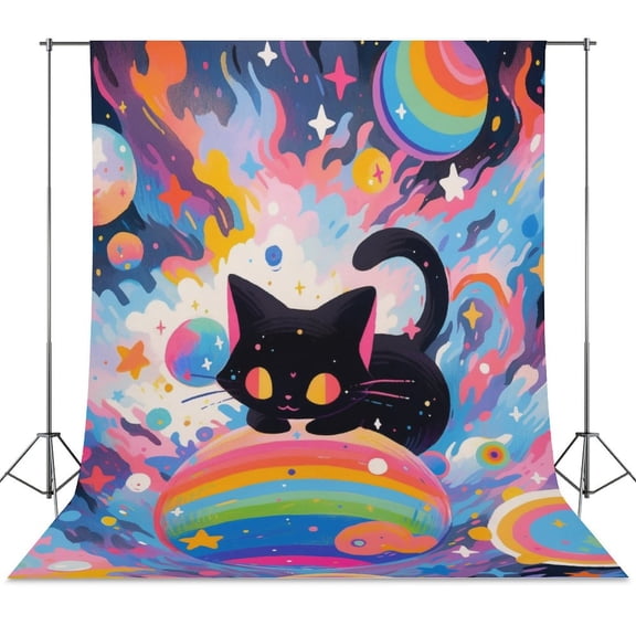 Cute Planet Cat Spring Backdrop Backdrops for Photography Photo Background Nature Scenery Banner